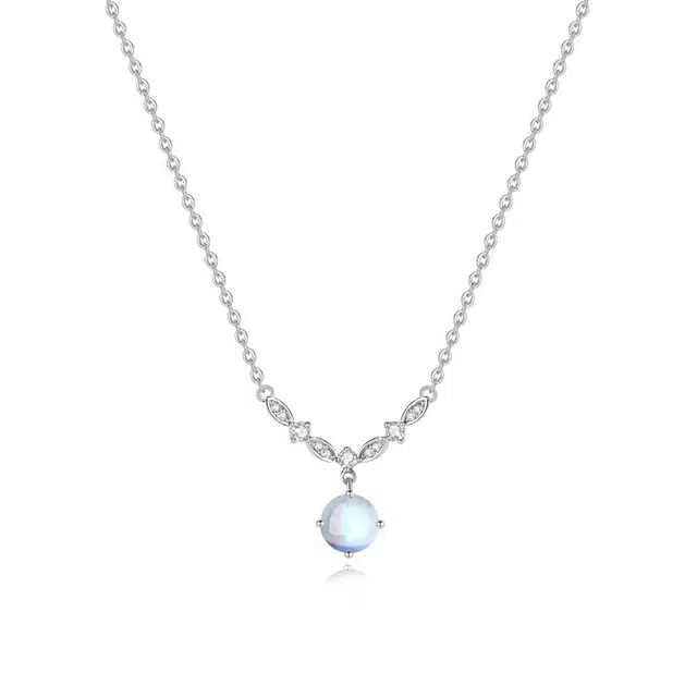 【S999足银纯银 在逃公主】 七七银饰 璀璨星光 【超闪】 梦幻甜美氛围感闪钻 精致小众设计  精致浪漫简约温柔气质百搭 琉璃 项链 女款