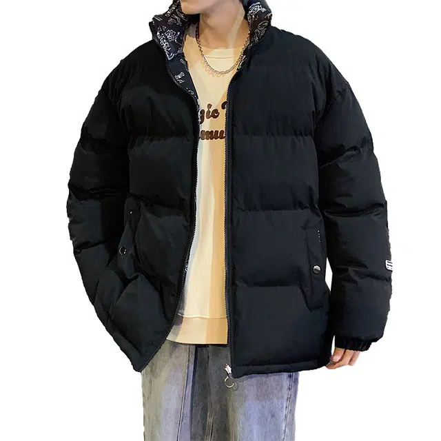 金盾 潮流百搭港风宽松舒适长袖棉服 男款