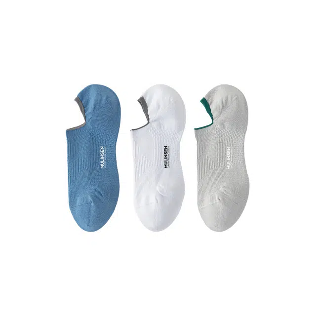 木林森 休闲百搭薄款抗菌除臭吸汗透气无骨舒适短袜 男女同款