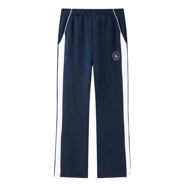 鸿星尔克 运动系列 拼色中腰百搭透气宽松休闲裤 女款