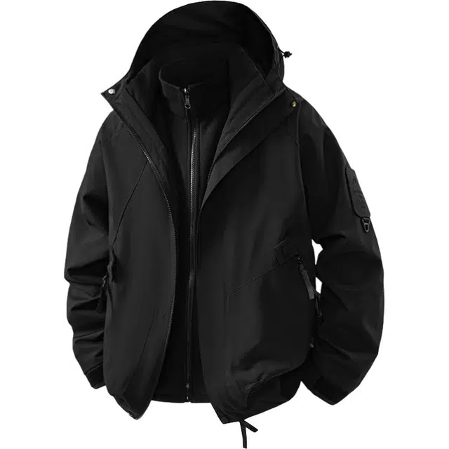 金盾 上衣外套夹克户外休闲时尚欧美式加厚弹力运动长袖棉服 男款