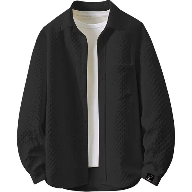 小香风老钱感肌理外套费尔岛上的猫 多风格百搭服饰满足多样需求衬衫 男女同款