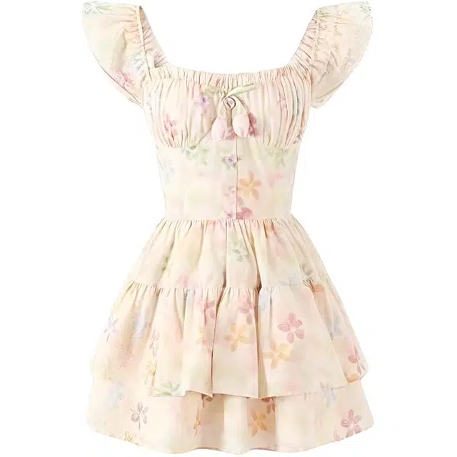 望莱仕 简约潮流舒适短袖多巴胺连衣裙 女款