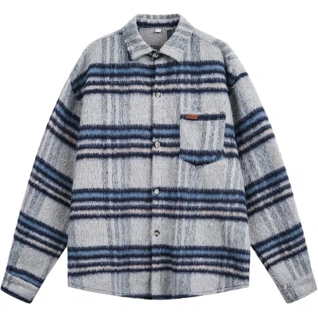 金盾 重磅衬衣复古廓形加厚长袖衬衫 男款