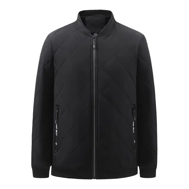 金盾 棒球服潮流时尚百搭加绒加厚长袖夹克外套 男款