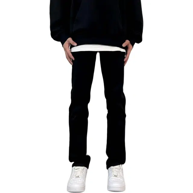 徐百货 美式复古微喇裤潮流百搭宽松舒适牛仔裤 男女同款