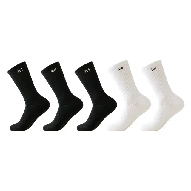 MIIOW 10A Antibacterial Socks Black White