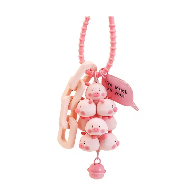 希遇 叠萌公仔挂饰 可爱风萌宠叠叠卡通公仔创意 轻奢小众趣味包包 手机链 时尚精致简约 小众设计 #好运 合金 挂件 男女同款情侣款