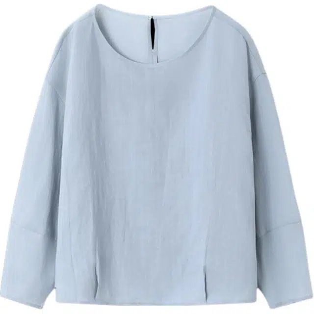 潞优野 春秋季简约空调罩衫洋气廓形设计感长袖衬衫 女款