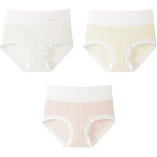 芭芭鸭 高腰高弹力无痕吸湿透气少女内裤青少年款