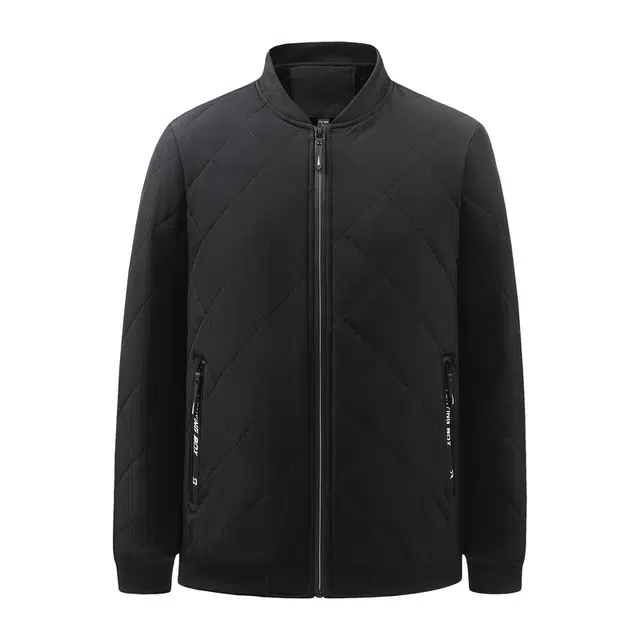 金盾 棒球服潮流时尚百搭加绒加厚长袖夹克外套 男款