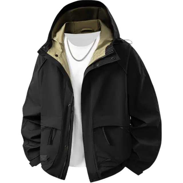 金盾 秋冬休闲时尚户外欧美式弹力夹克外套 男款