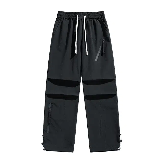 金盾 阔腿裤长裤潮流潮牌运动宽松休闲裤 男款