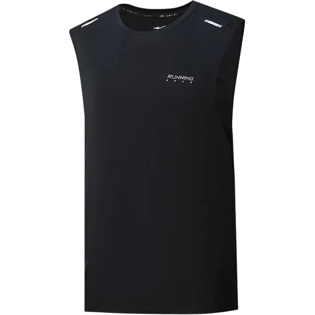 鸿星尔克 跑步系列 休闲简约运动圆领套头舒适百搭背心 男款