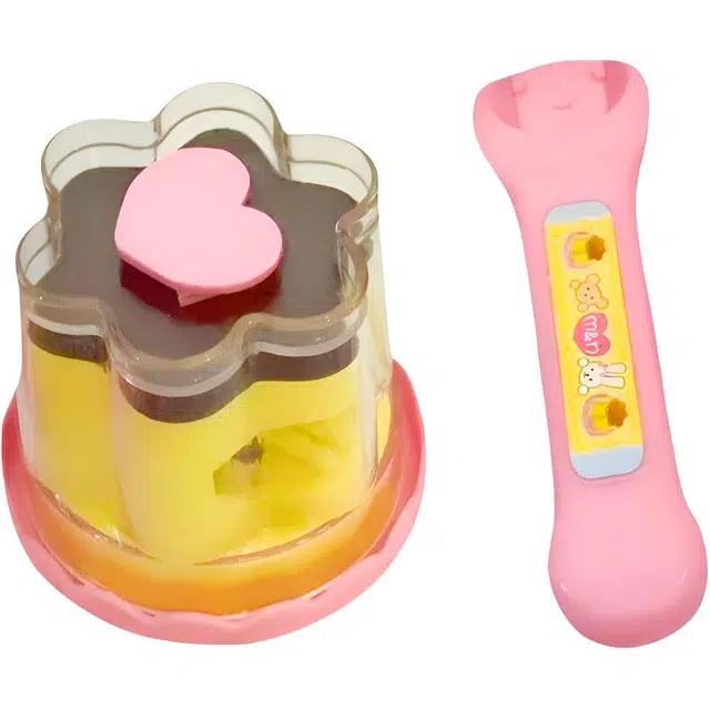 乖乖熊 草莓布丁套装 可爱解压投喂果冻过家家 早教益智玩具