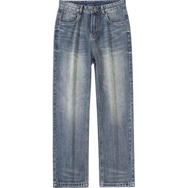 希越 美式复古男士宽松潮流休闲高级裤子牛仔裤 男款