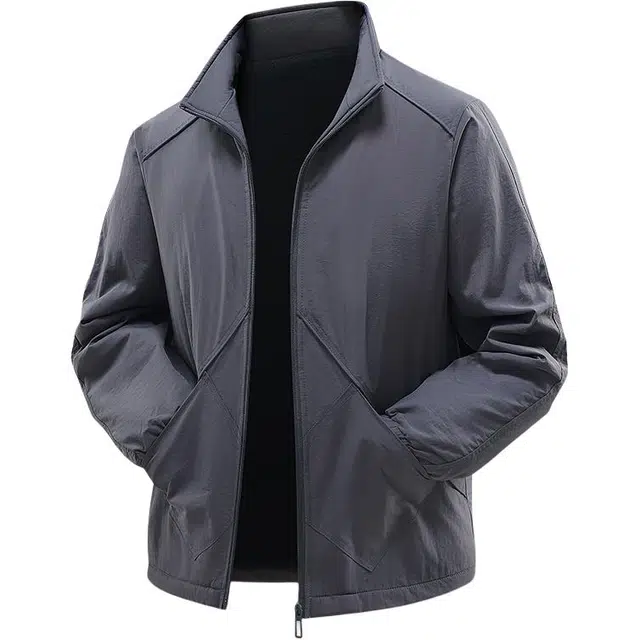 金盾 春秋男户外无帽弹力运动立领夹克外套 男款