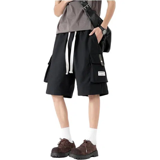 金盾 夏季工装五分裤冰丝休闲短裤 男款