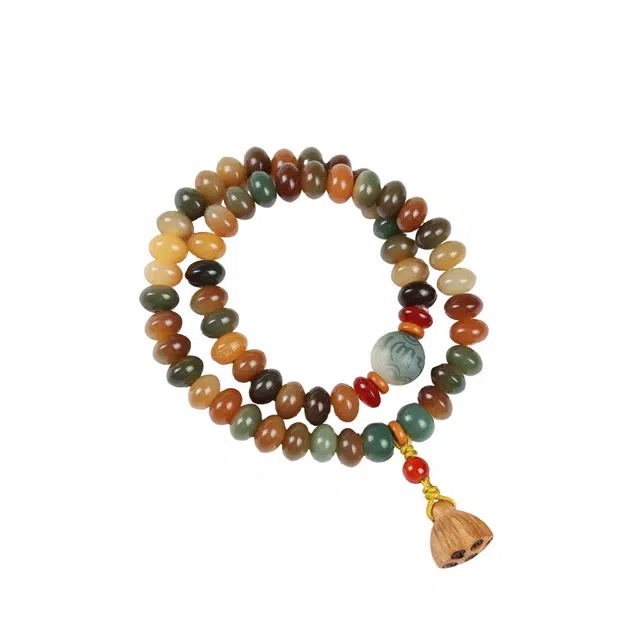 镯钰瑭 新中式复古 民族风轻奢 高级感 文玩盘玩佛珠招财纳福考试考研考公上岸转运珠#好运 菩提根 手串 男女同款情侣款