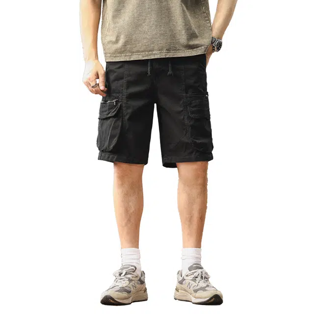 金盾 工装裤服饰美式宽松时尚时髦休闲短裤 男款