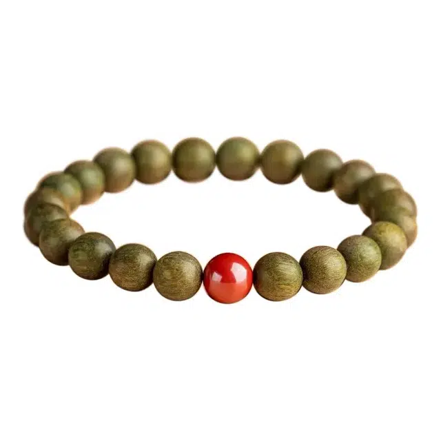 优奕芳 中式文玩 转运珠盘玩 五行转运考试上岸 事业平步青云 小众高级简约#好运 绿檀 手串 男女同款情侣款