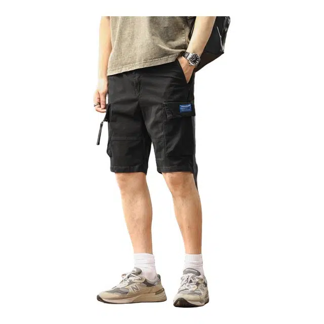 金盾 夏季男士宽松时尚设计休闲短裤 男款