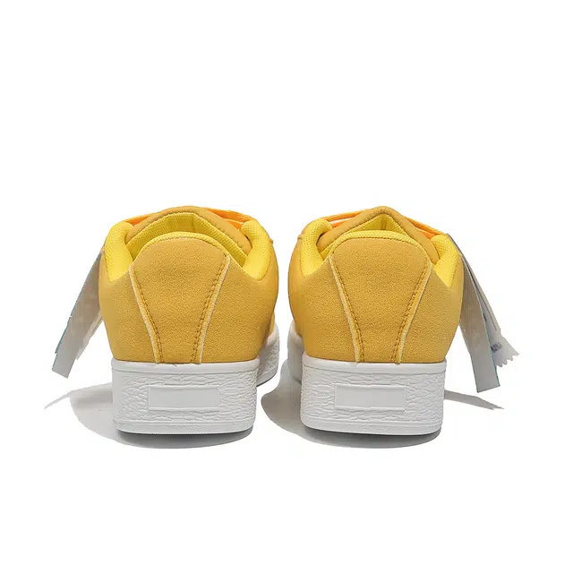 乐乐鱼 时尚复古潮流舒适 低帮 板鞋 女款 黄色
