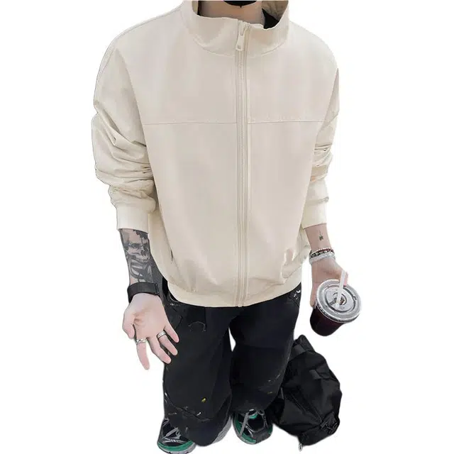 黑马漫画 美式立领飞行员外套教练夹克 男女同款