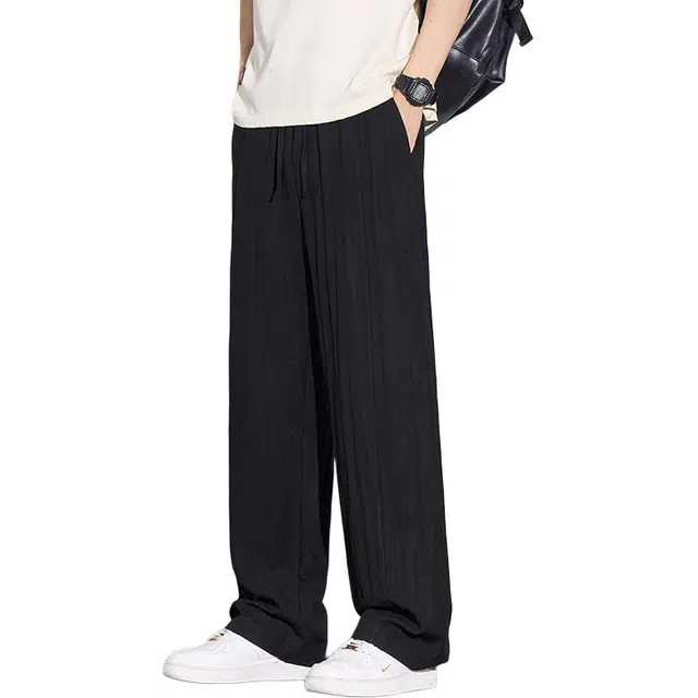 协协乐 高端凉感透气美式潮牌速干宽松工装伞兵冰丝阔腿长裤休闲裤 男款