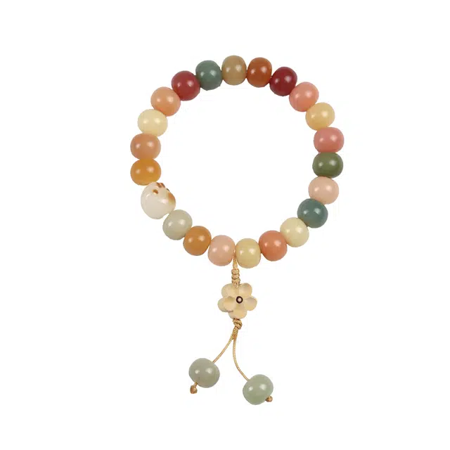 镯钰瑭 好运连连 可爱炭烧招财猫爪八方来财 新中式 国风佛珠念珠招财纳福复古国潮 #好运 菩提根 手串 男女同款情侣款