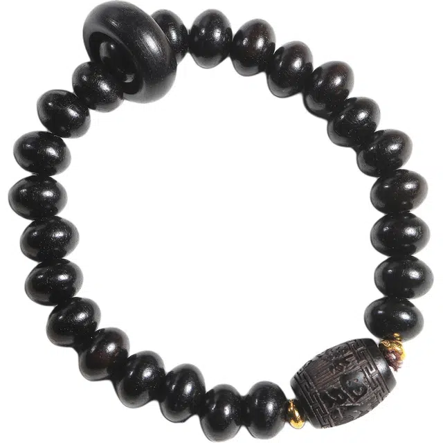 古韵归龙山文创 极简主义文玩佛珠高品质新中式念珠轻奢国潮文玩百搭招财纳福小众百搭佛珠转运珠盘玩#好运 檀木 手串 男女同款情侣款