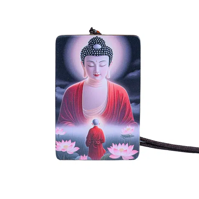 物㯖 国潮小众轻奢简约设计民族风新中式日常高级感素雅百搭掌心禅意转运佛牌招财进宝上岸#好运 楠木 木作项链 男女同款情侣款