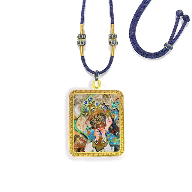 【扎基拉姆-前世今生】 眰恦 小众个性民族风唐卡 旺财运 财源滚滚 诸事顺利#好运 合金 项链 男女同款情侣款