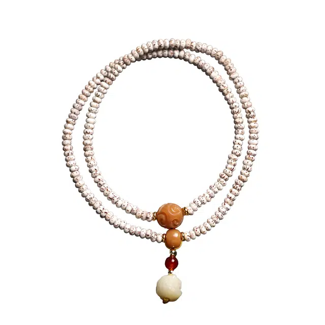 镯钰瑭 醒狮转运珠平安喜乐 文玩佛珠 串珠 复古国潮手饰 文艺简约风 招财纳福#好运 星月菩提 手串 男女同款情侣款