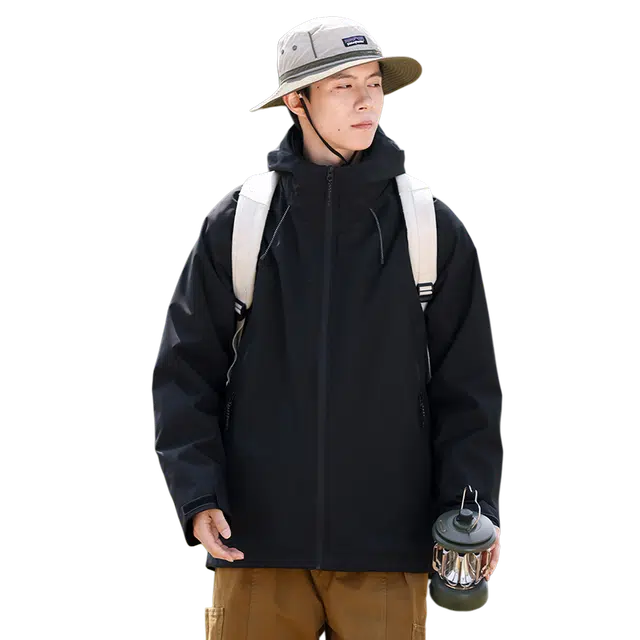 金盾 登山服连帽长袖夹克外套 男款