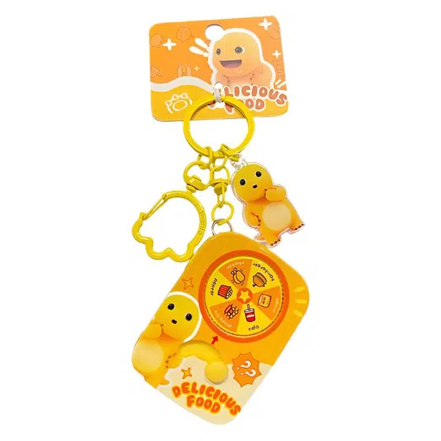 摩卡丘 小七和奶龙 奶龙 转转乐创意可爱 可玩性强 趣味性强 环保材质  谷圈挂件