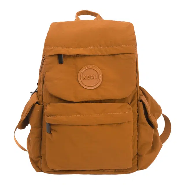 捷朗仕 轻量化登山背包轻便时尚百搭小背包通勤小型书包旅行防水 尼龙 双肩包 女款 紫色/棕色/浅灰色/军绿色