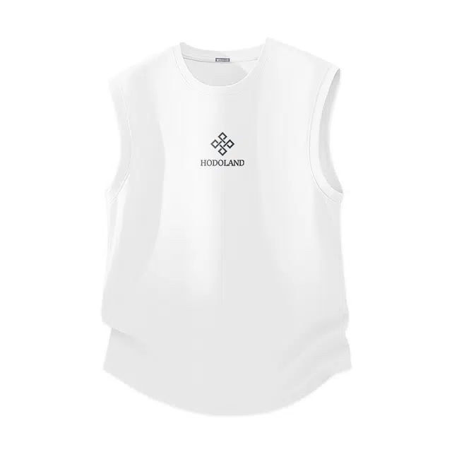 红豆 运动休闲高街潮牌极简风宽松潮流跑步健身亲肤日常通勤可外穿打底衫简约百搭帅气圆领套头无袖坎肩背心 男女同款