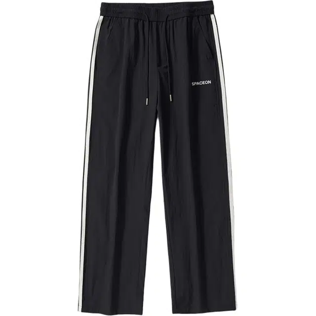 华夏儿女 美式潮流三条杠直筒拖地裤夏季薄款宽松百搭运动风休闲裤 男款