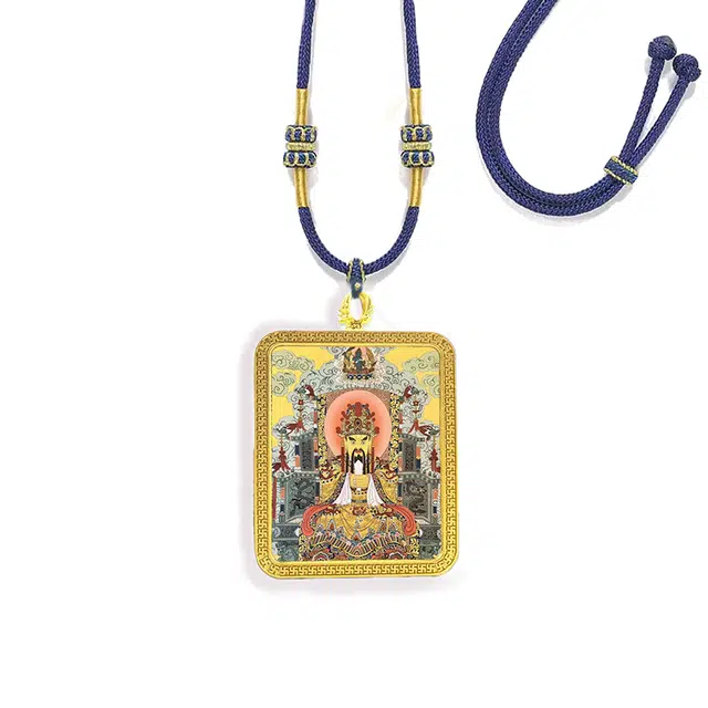 眰恦 五爷唐卡吊坠 小众民族风饰品 招财纳福 事事如意#好运 合金 项链 男女同款情侣款