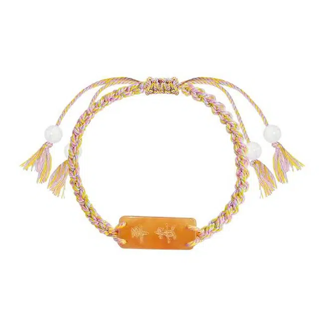 【平安 守护】 月岚 新中式 国潮复古 仙侠 百搭 超仙 棉 手绳 男女同款情侣款