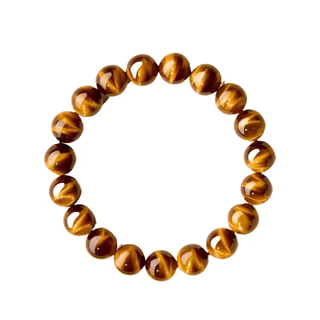 子婳 新中式复古国潮招财转运平安顺逐文玩念珠收藏级精致简约百搭#好运 虎眼石 手串 男女同款情侣款