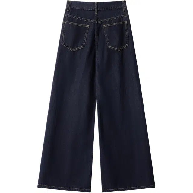 棉的美学  复古美式宽松夏季垂感慵懒休闲拖地直筒裤牛仔裤 女款