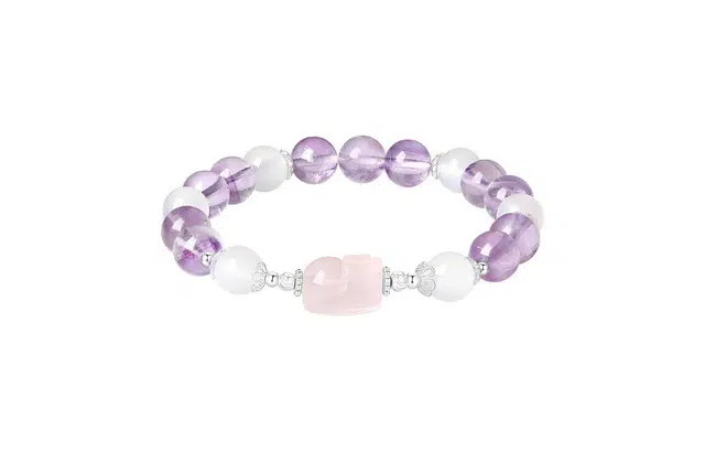 【紫定发财】 百利金 紫气东来 国潮复古新中式平安纳福顺遂如意精致轻奢优雅气质经典百搭转运珠手饰#好运 紫水晶 手串 男女同款情侣款