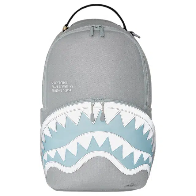 Sprayground Shark Logo Backpack Grey