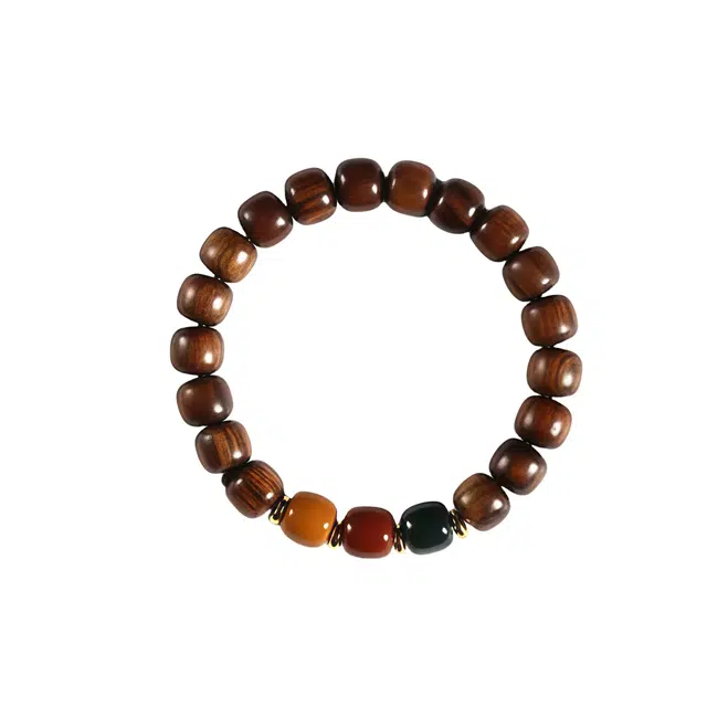 【日进斗金】 缇克玺 国风 新中式 招财 时来运转 小众 文玩 佛珠 念珠 转运站#好运 檀木 手串 男女同款情侣款