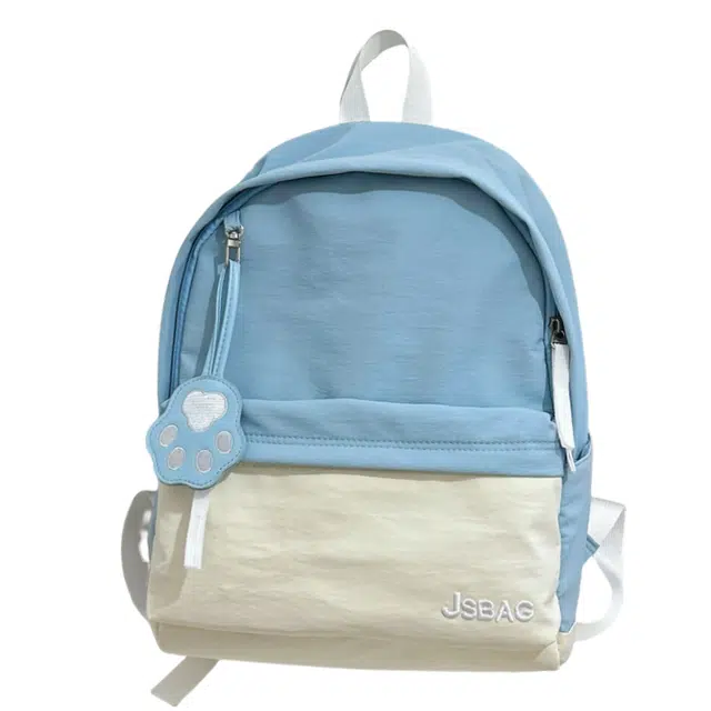 泰格奴 小清新休闲高颜值精美潮版韩版背包初高中生大学生上课百搭书包 尼龙 双肩包 常规 男女同款情侣款 蓝色/粉色/卡其色/绿色/黑色