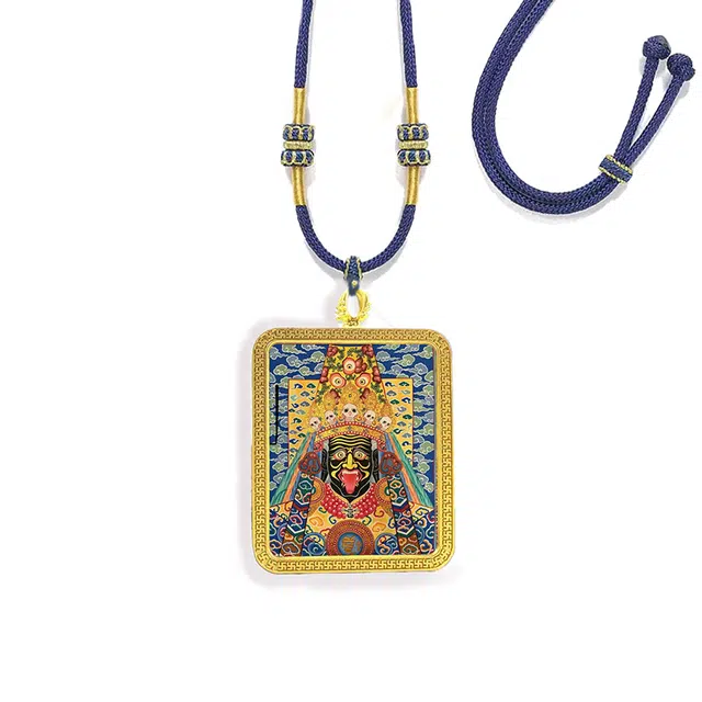 【扎基拉姆】 眰恦 新藏式 小众唐卡 增强财运 招财纳福#好运 合金 项链 男女同款情侣款
