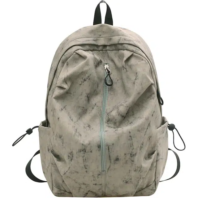 帕克熊 水墨扎染古风感轻盈舒适大容量 尼龙 双肩包 常规 男女同款情侣款 多色