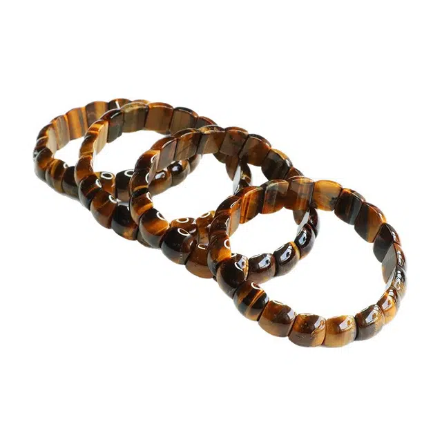 素于 节节高升平安喜乐福禄吉祥素串单圈文玩复兴佛珠转运招财纳福国潮盘玩念珠#好运 虎眼石 手串 男女同款情侣款